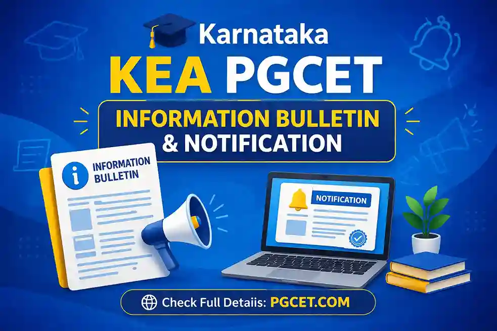 Karnataka PGCET Notification & Information Bulletin 2026